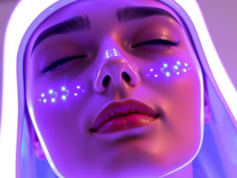 Masque LED visage : avis des dermatologues et dangers