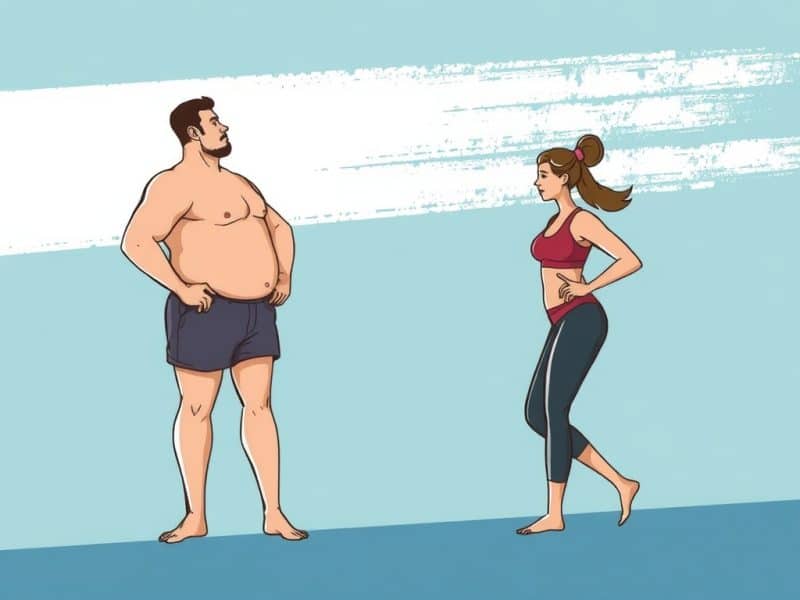 Perte de poids ; même combat entre hommes et femmes ?