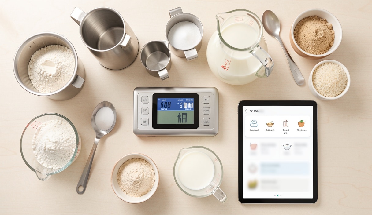 Convertisseur de cuisine : grammes, ml, tasses et cuillères